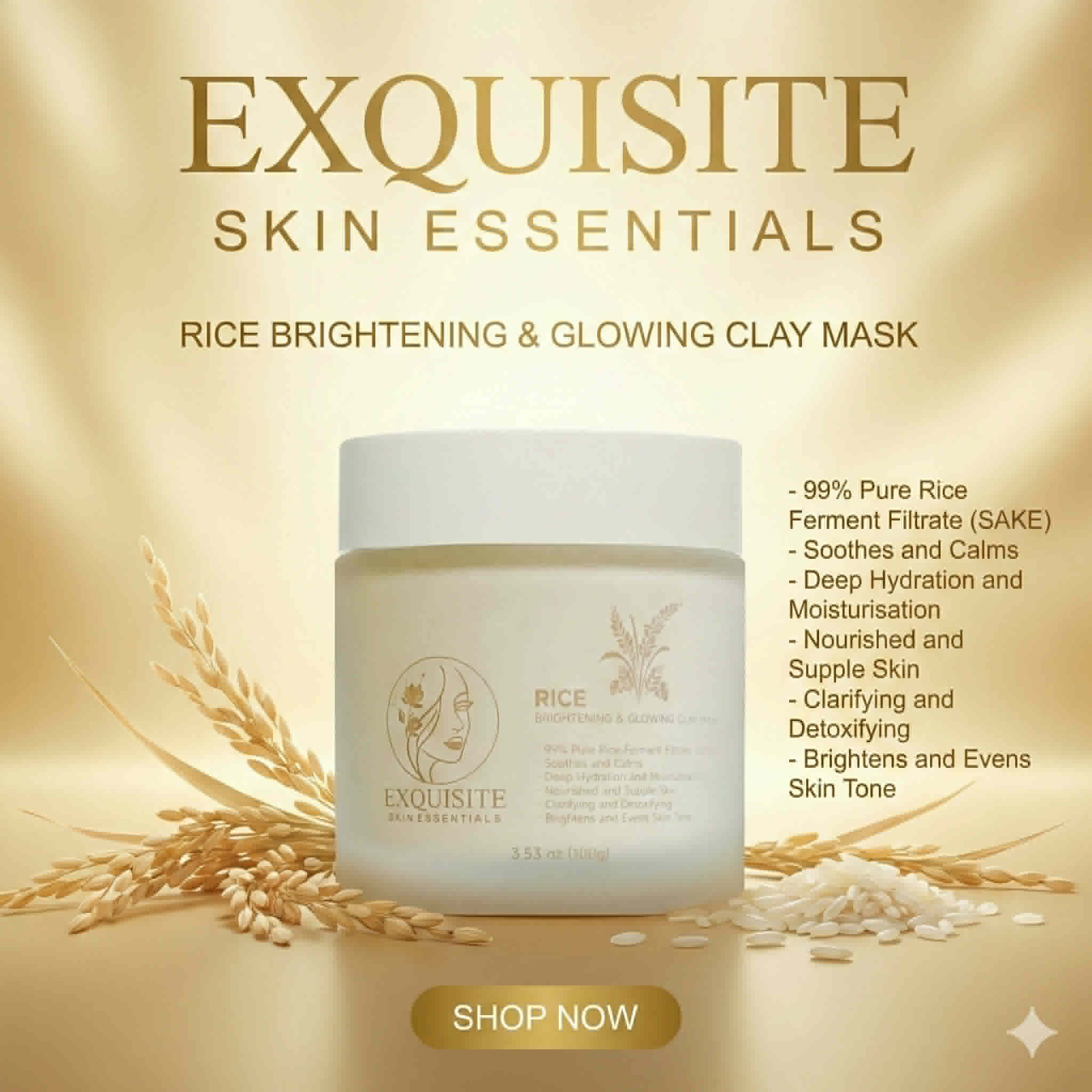 ESE_RICE BRIGHTENING & GLOWING CLAYMASK
