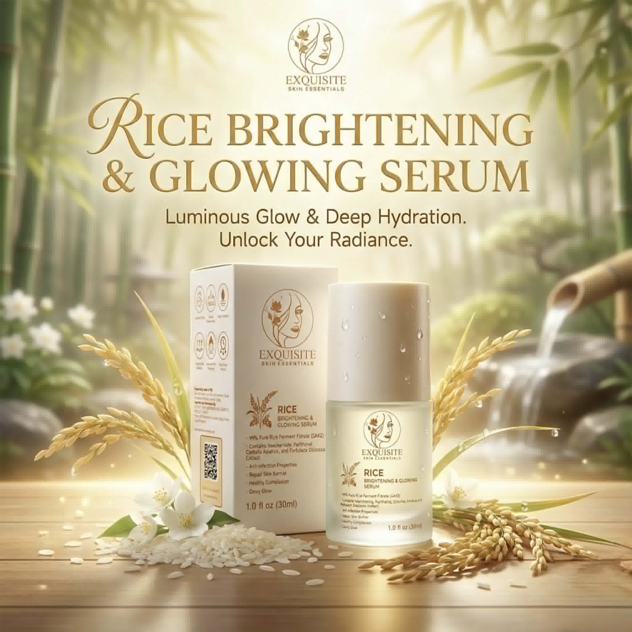 ESE_RICE BRIGHTENING & GLOWING SERUM